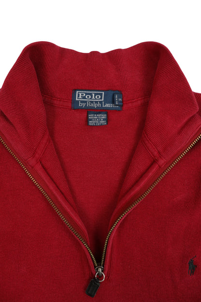 Polo Ralph Lauren Red Quarter-zip Pullover Sweater