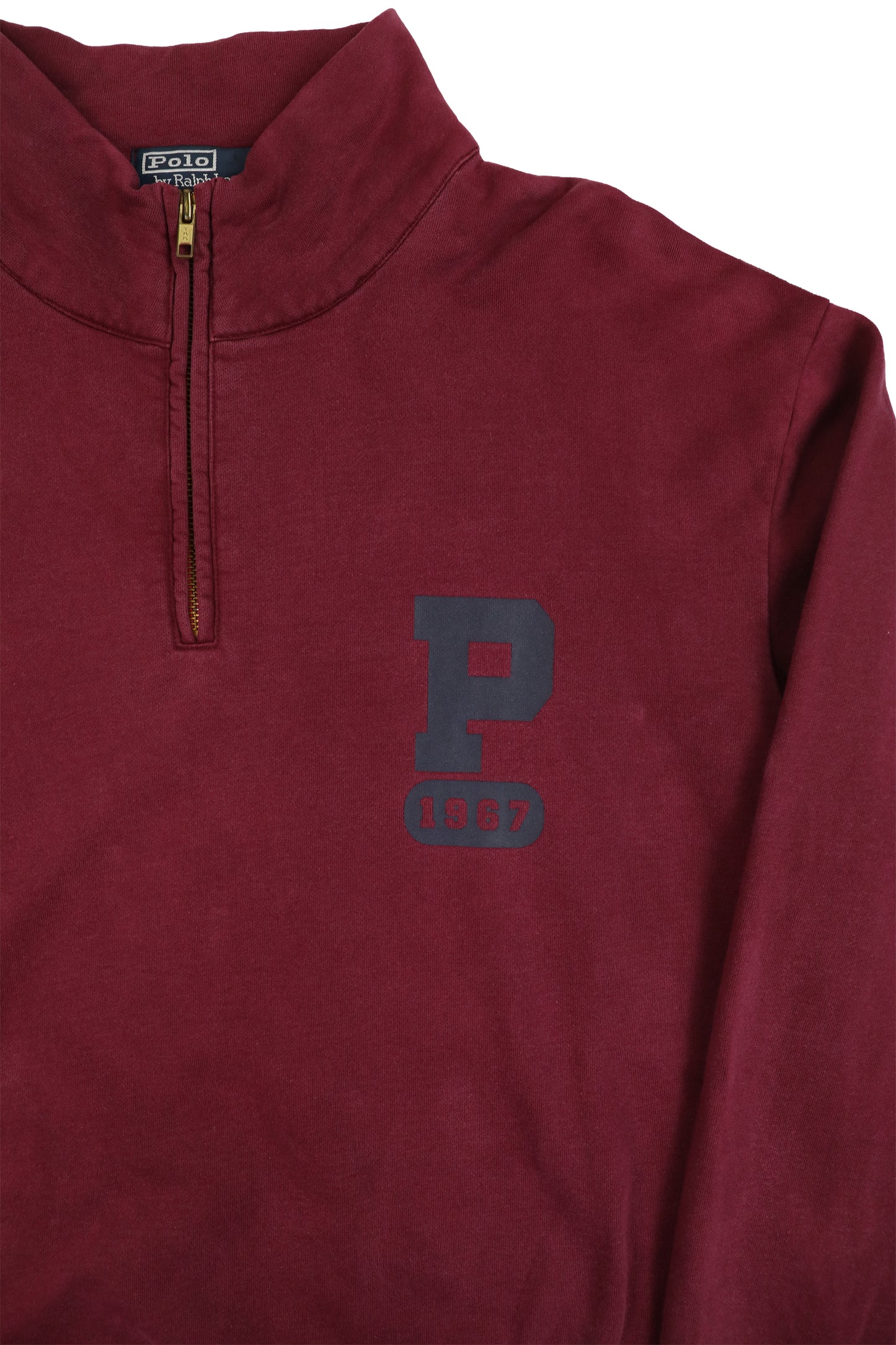 Polo Ralph Lauren Maroon Quarter-zip Pullover Sweater