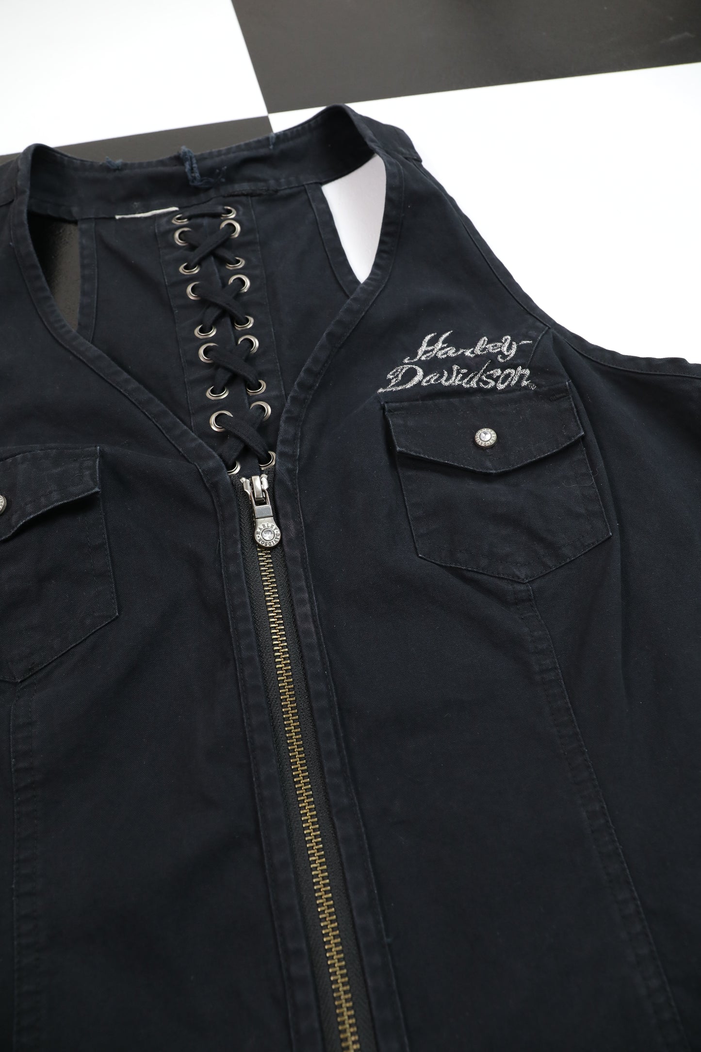 Harley Davidson Women Zip Vest