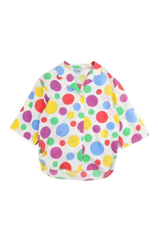 80s Blair Multicolour Dot Patterned Shirt