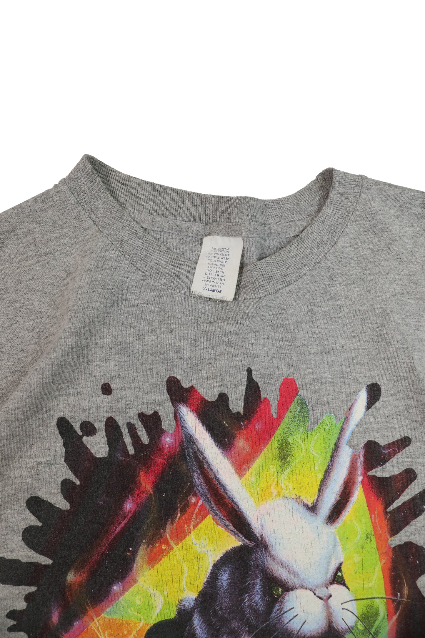 90's Goosebumps "BAD HARE DAY" Grey Graphic Tee