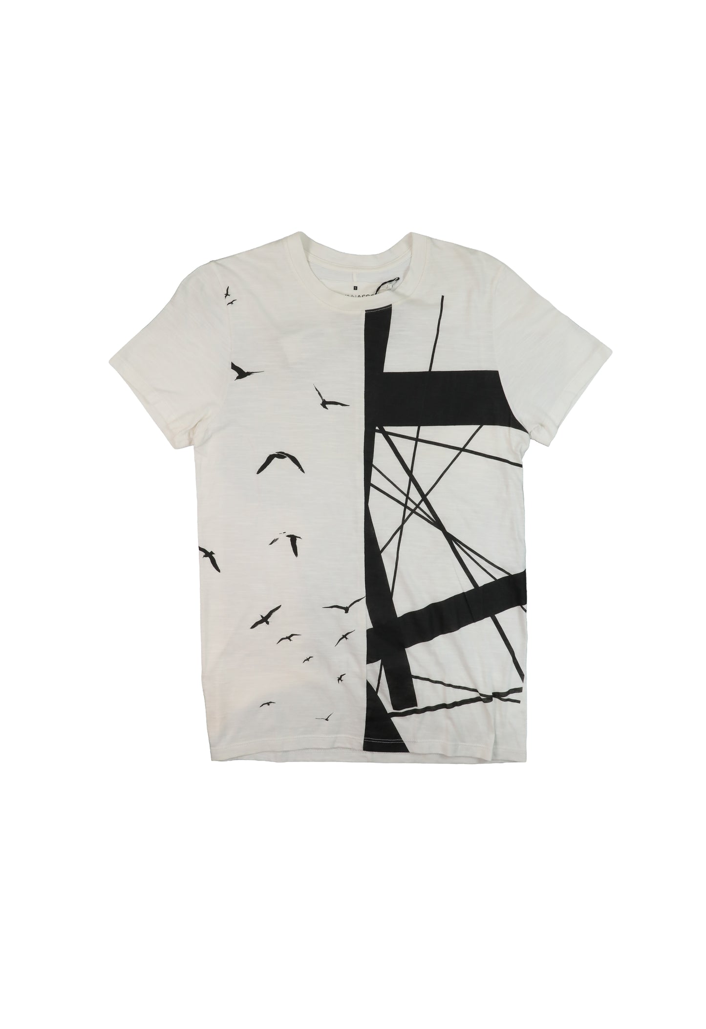 Kris Van Assche White Graphic Tee