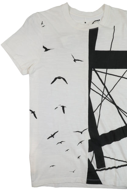 Kris Van Assche White Graphic Tee