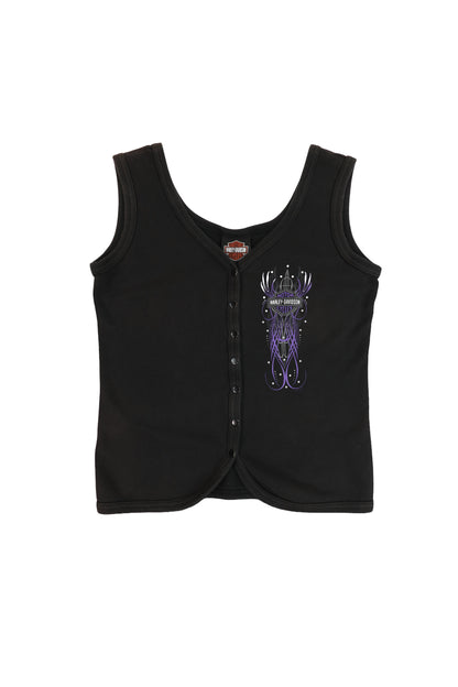 Harley Davidson Women Black Tank Top
