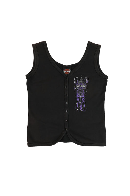 Harley Davidson Women Black Tank Top
