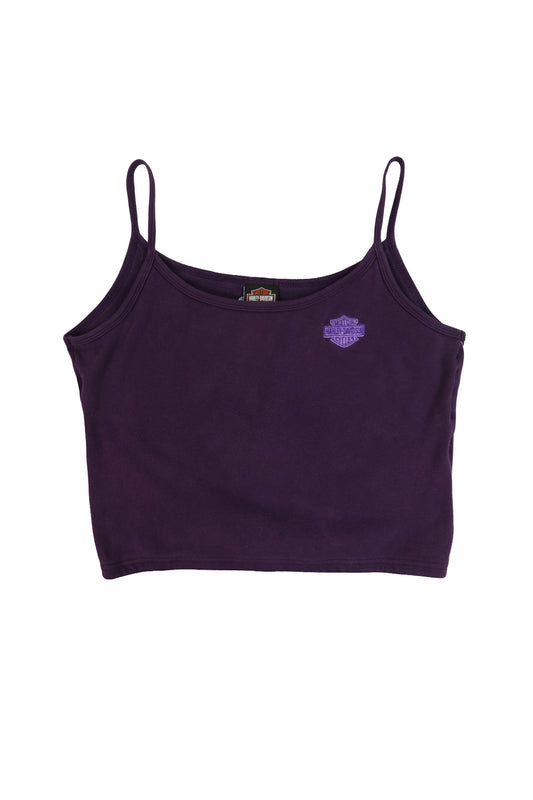 Harley Davidson Purple Crop Tank Top