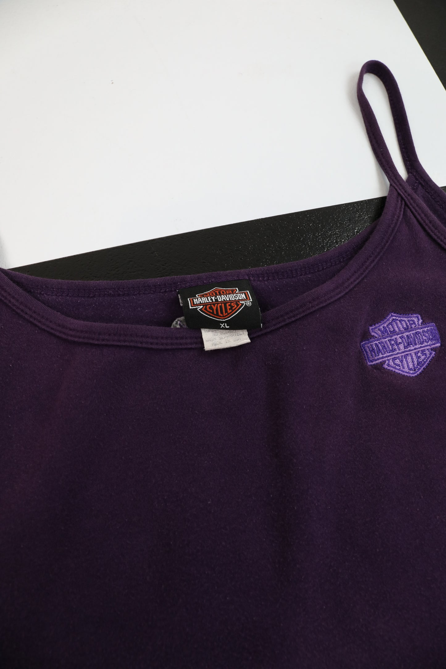 Harley Davidson Purple Crop Tank Top