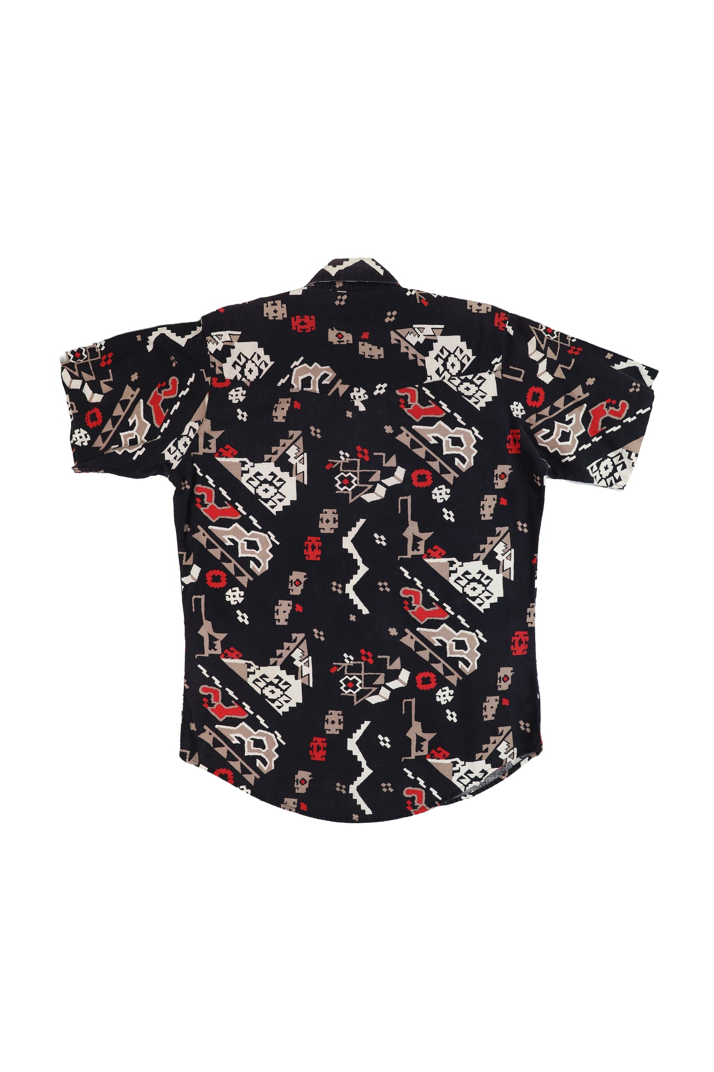 Wrangler Black Patterned Short Sleeve Shirt