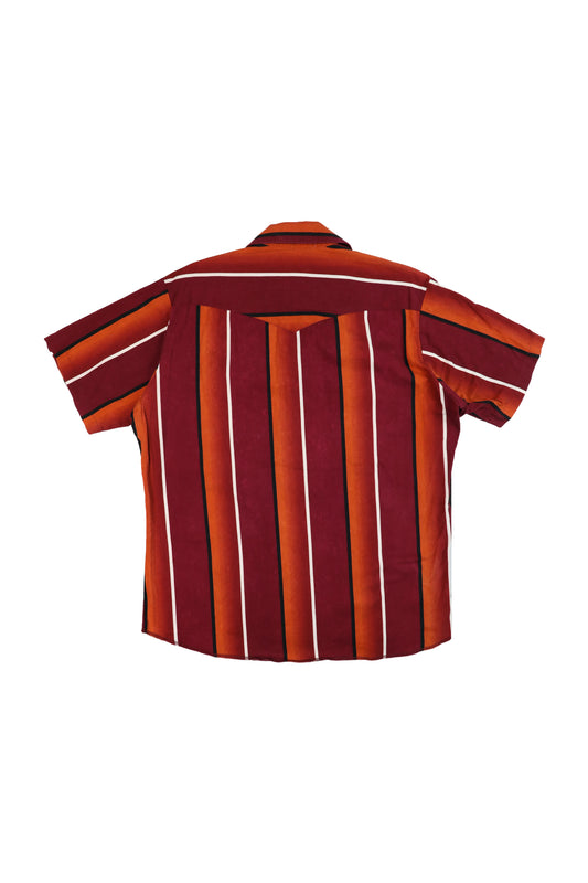 Wrangler Red Striped Short Sleeve Shirt