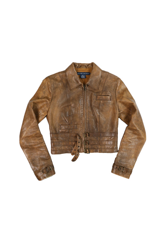 90's Polo Ralph Lauren Leather Jacket
