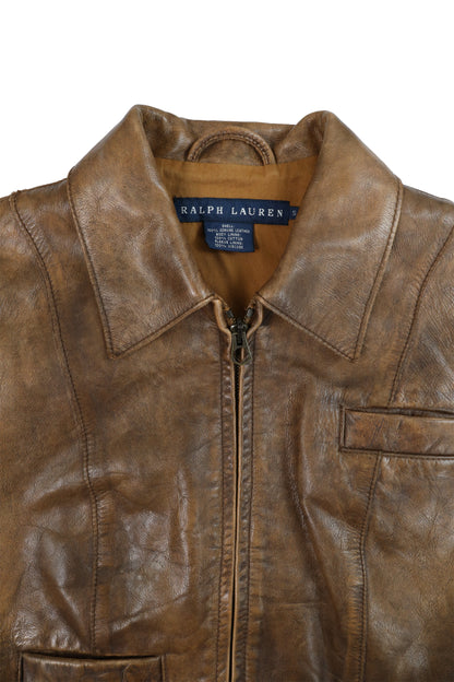90's Polo Ralph Lauren Leather Jacket
