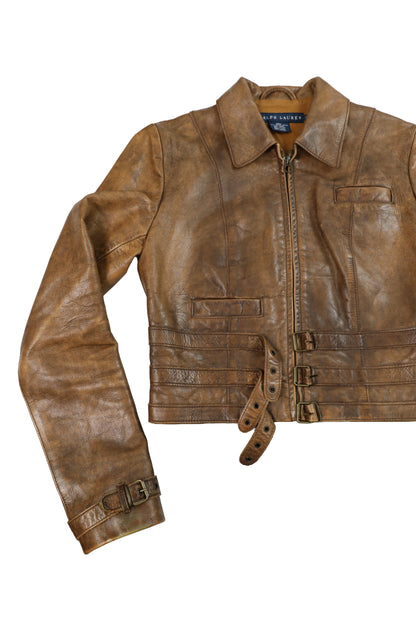 90's Polo Ralph Lauren Leather Jacket