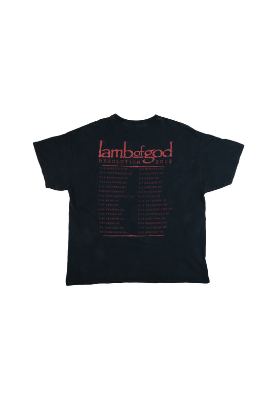 2013 Lamb of God Resolution Tour Merchandise Tee