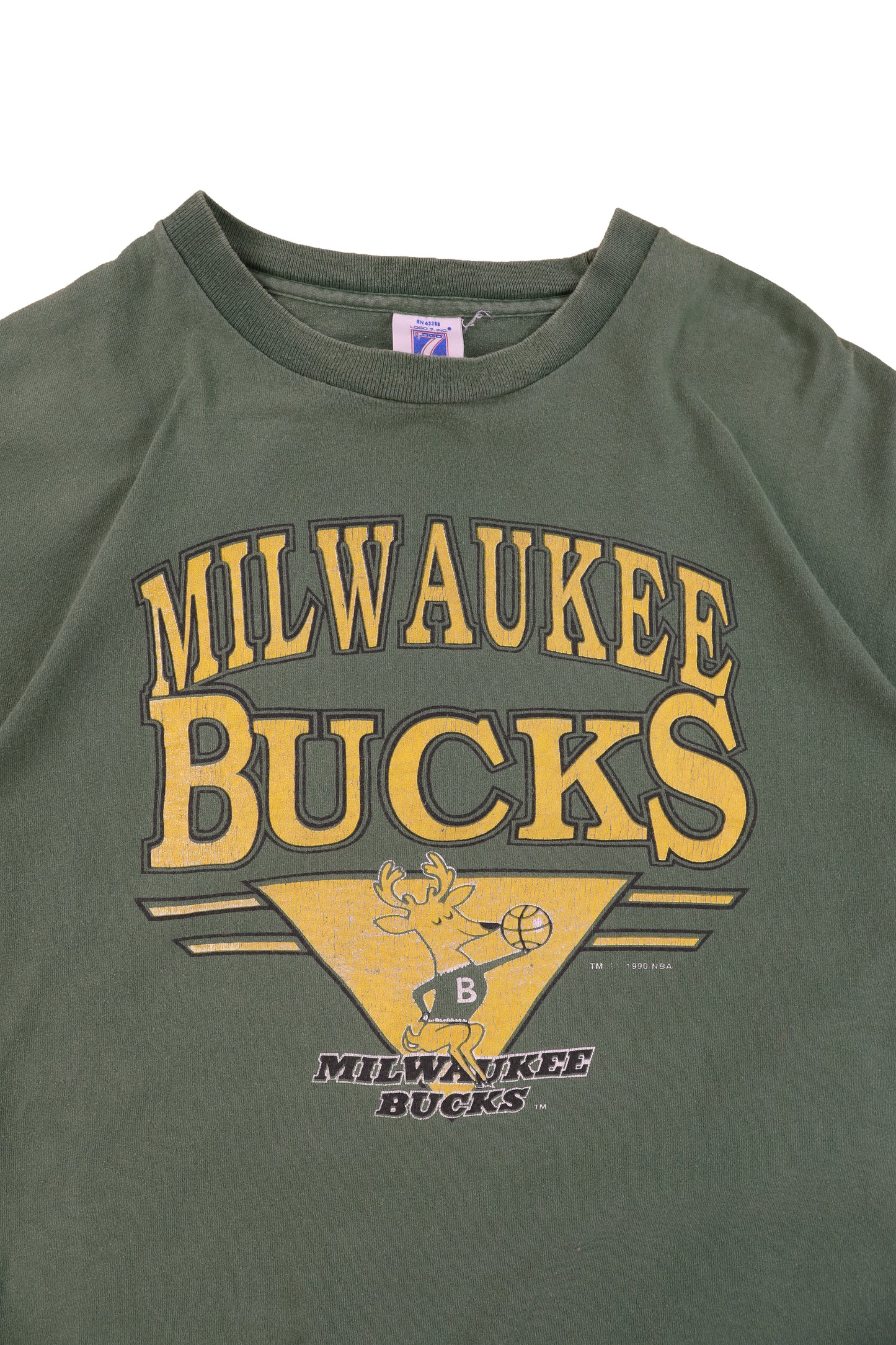 1990 LOGO7 NBA Milwaukee Bucks Graphic Tee