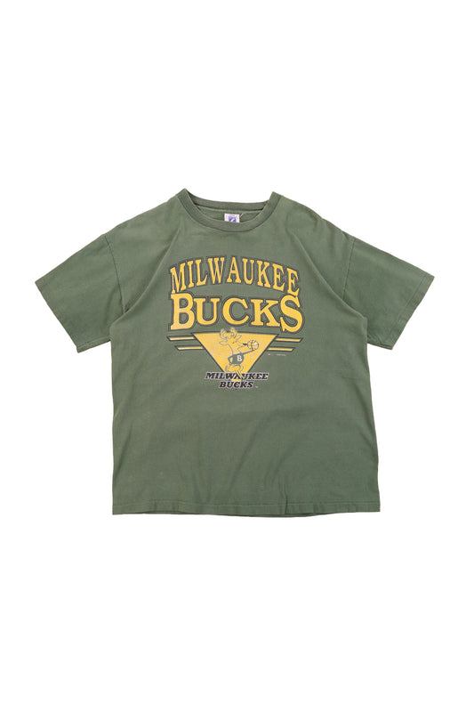 1990 LOGO7 NBA Milwaukee Bucks Graphic Tee