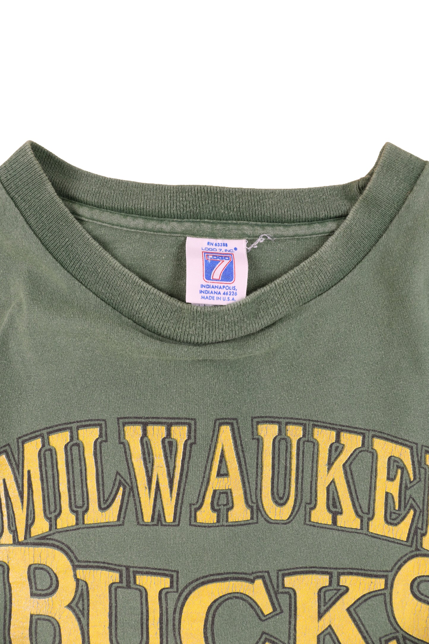 1990 LOGO7 NBA Milwaukee Bucks Graphic Tee