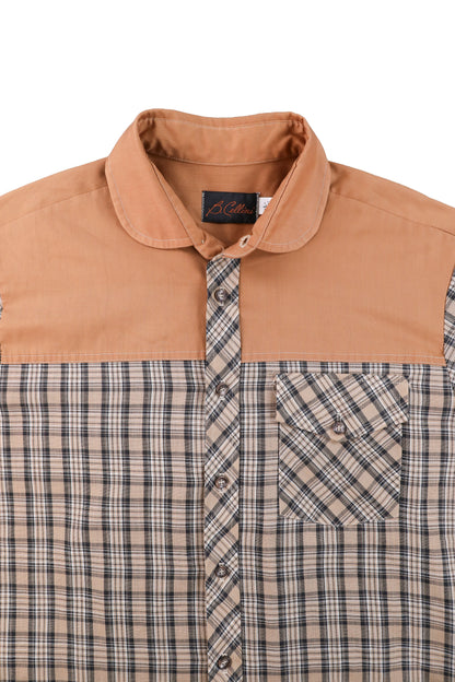 80's B.Cellini Patterned Short Sleeve Shirt