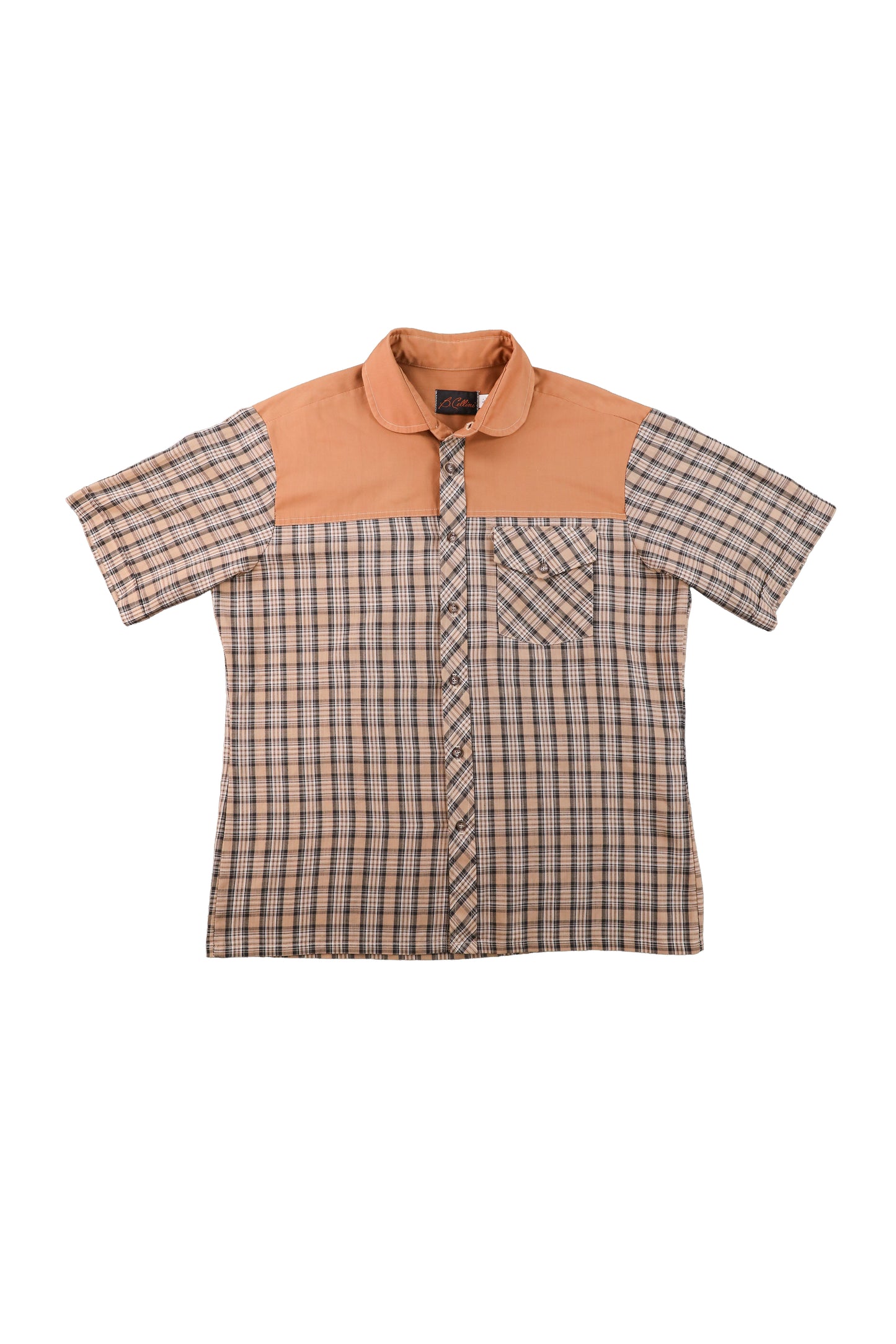 80's B.Cellini Patterned Short Sleeve Shirt