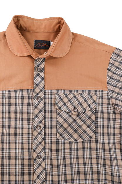 80's B.Cellini Patterned Short Sleeve Shirt