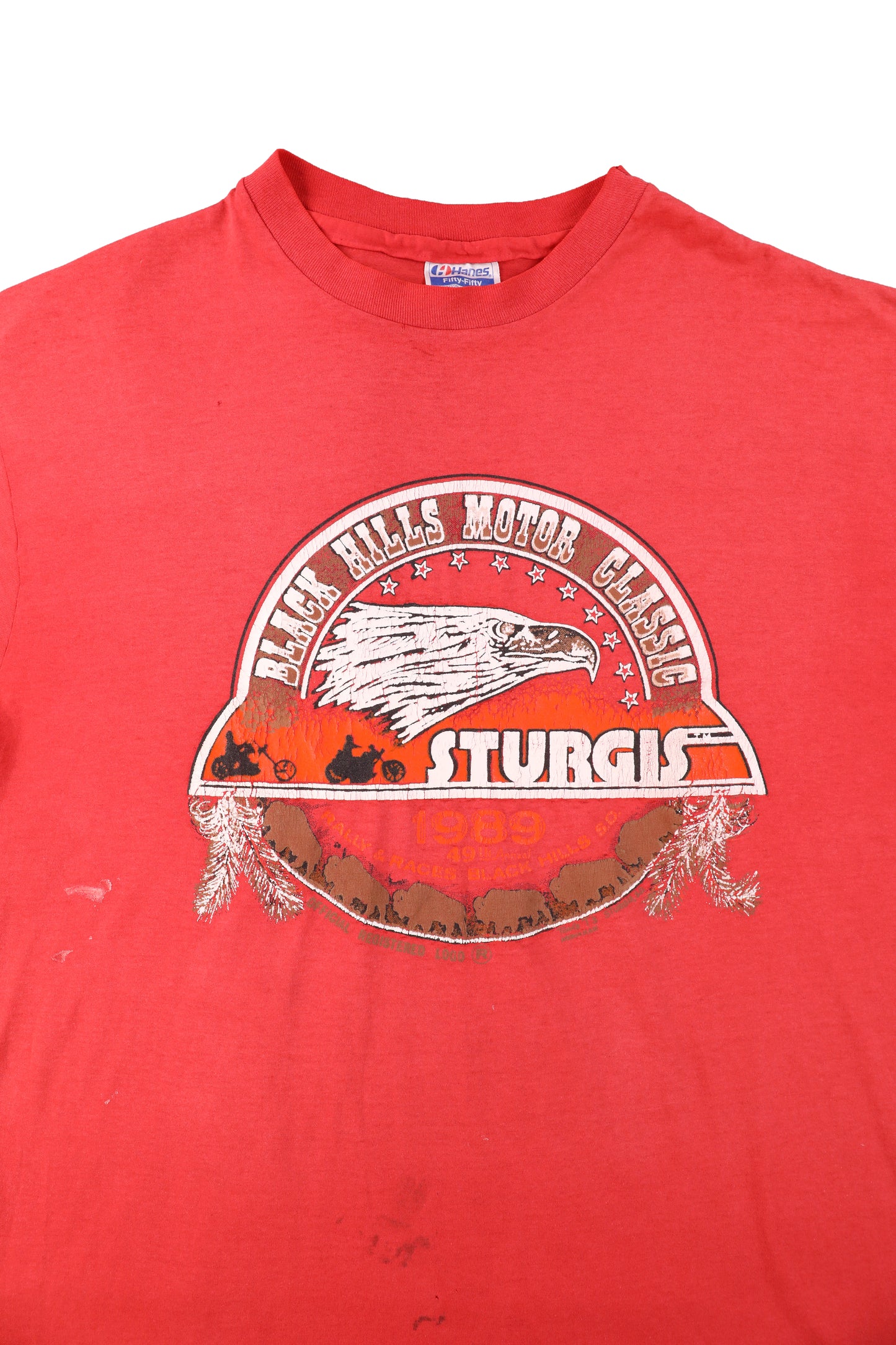 1989 Black Hills Motor Classic Sturgis Motorcycle Rally Tee