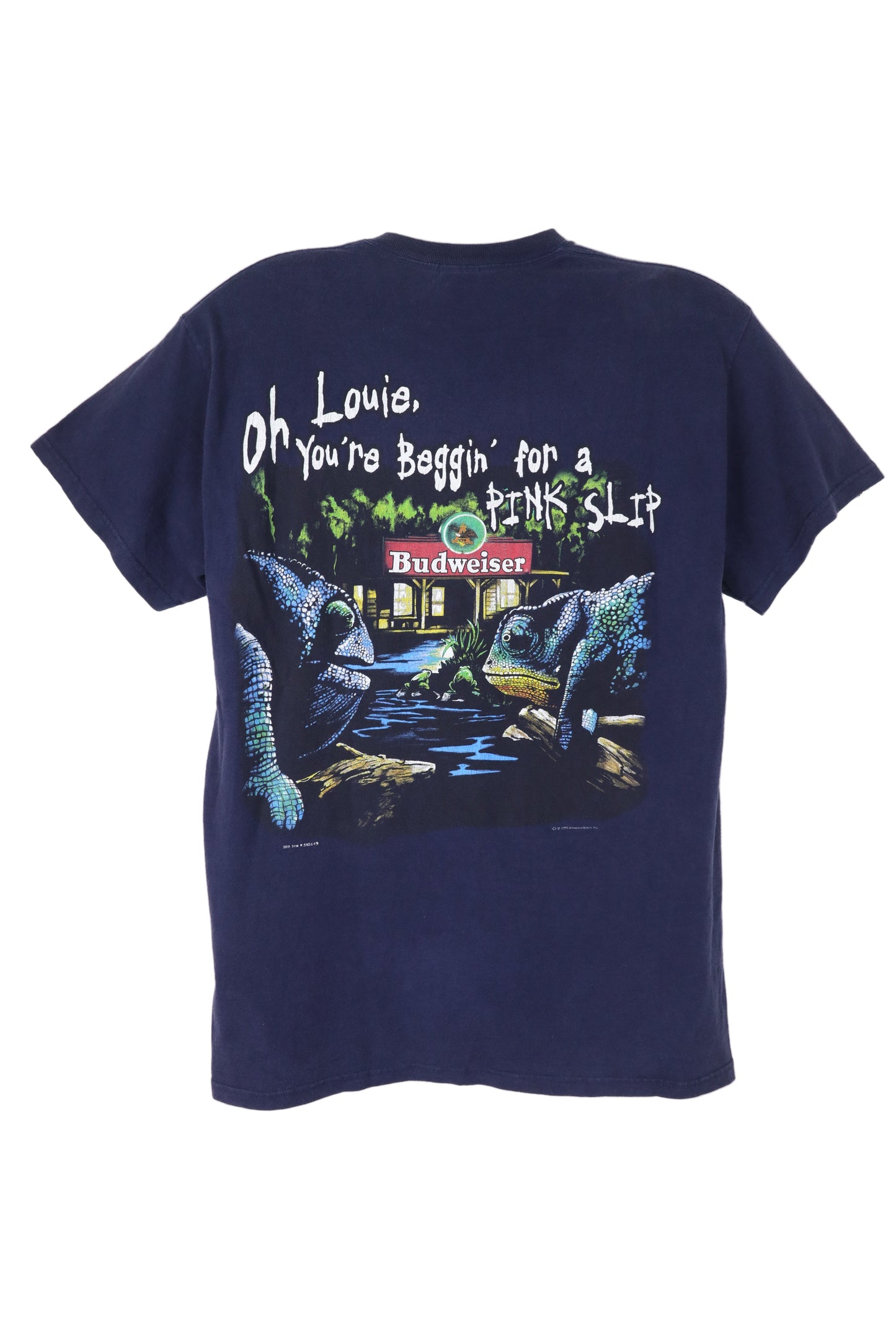 1999 Budweiser Navy Graphic Tee