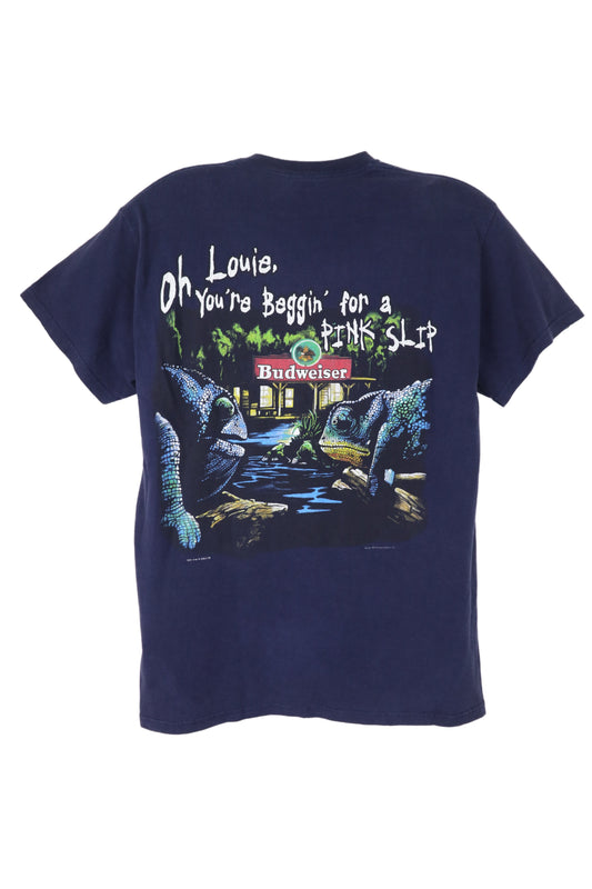 1999 Budweiser Navy Graphic Tee