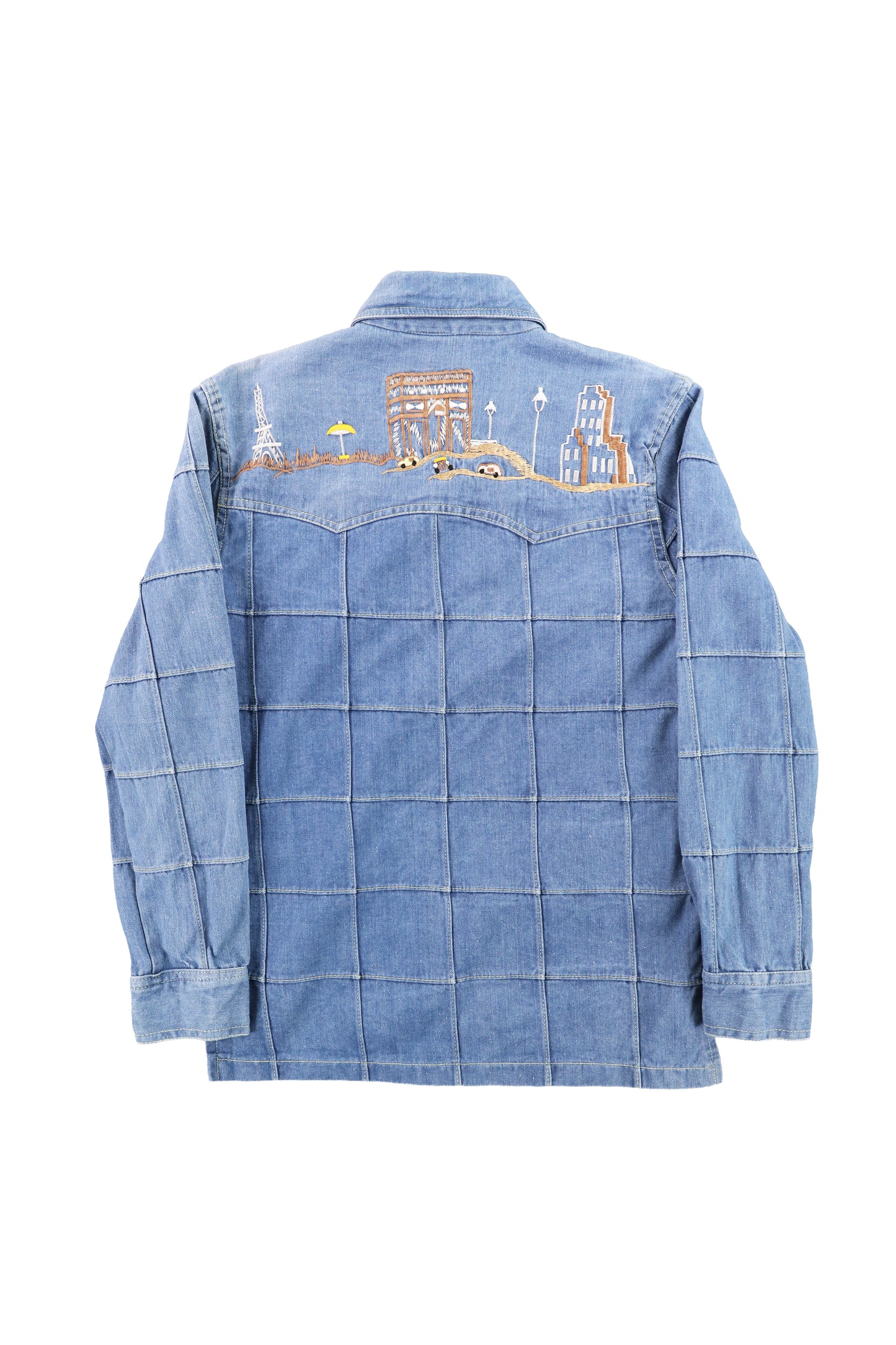 Fruit of the Loom Embroidered Graphic Denim Shirt