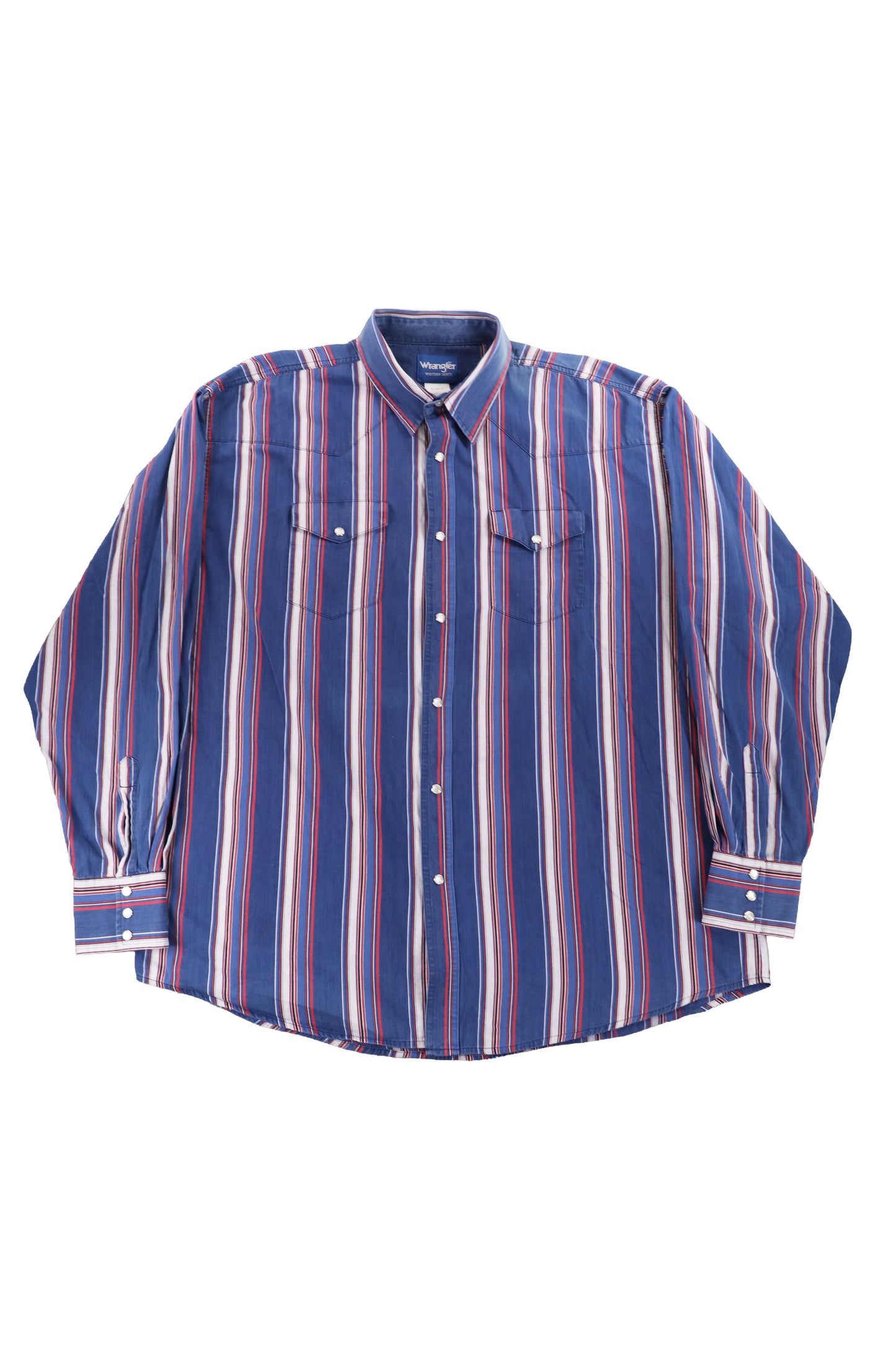 Wrangler Navy Striped Pattern Shirt