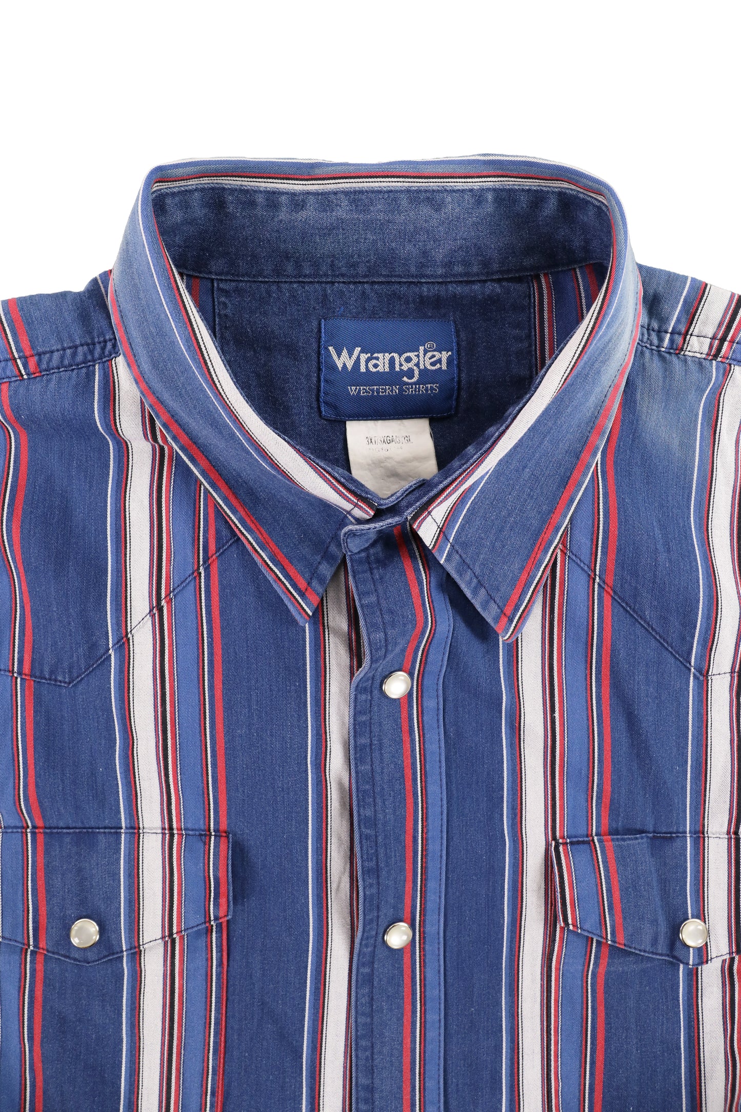 Wrangler Navy Striped Pattern Shirt
