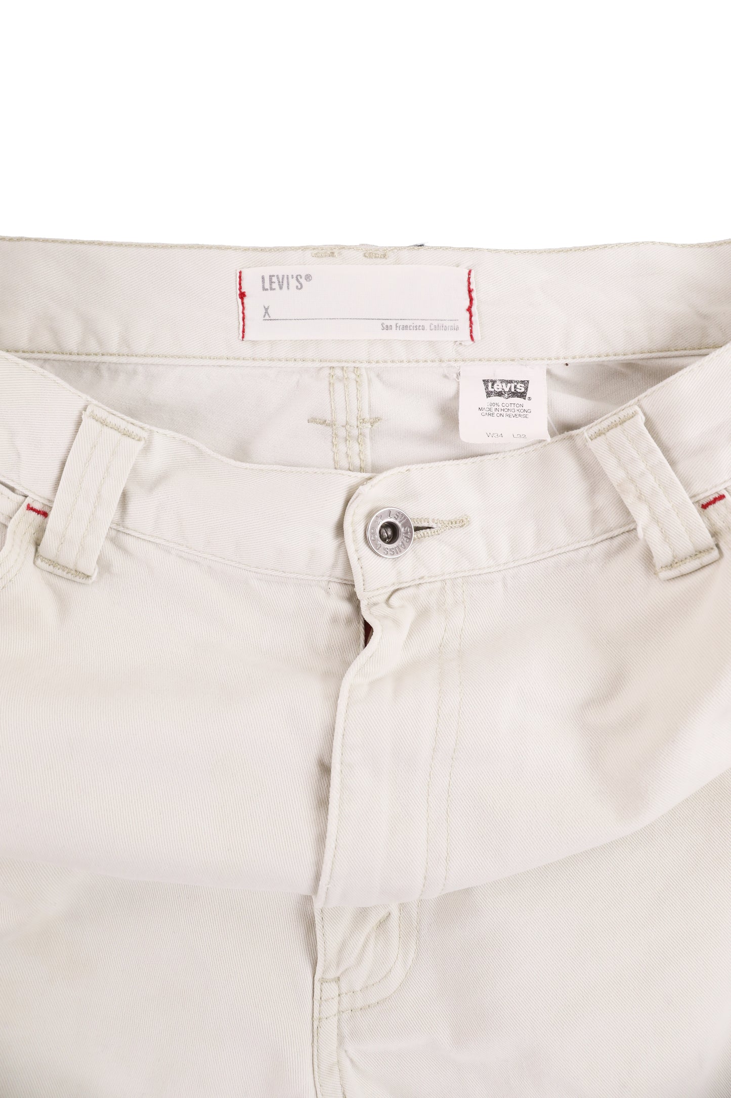 00's Levis 652 White Pants W34L32