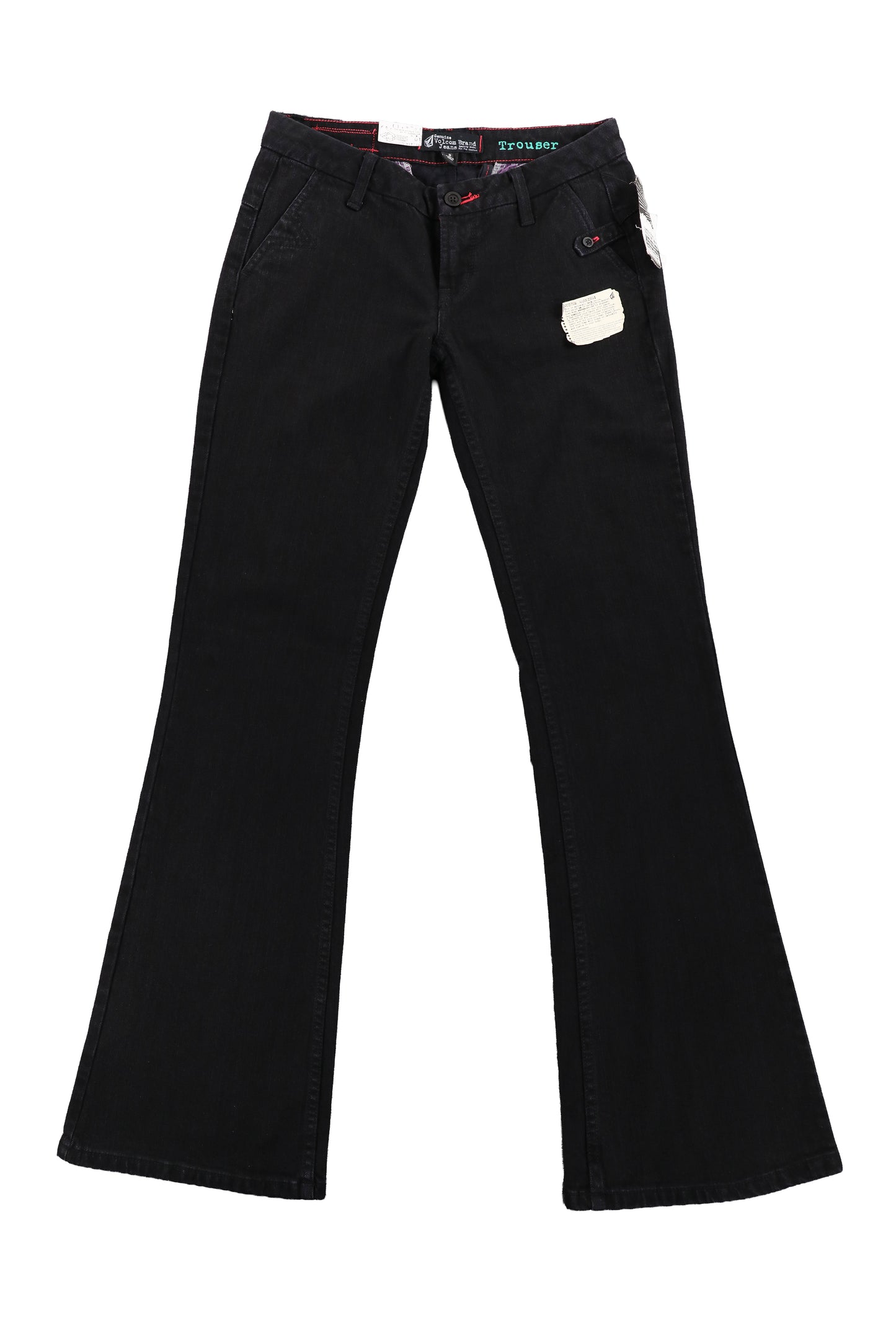 Volcom Brand Jeans Black Flare Jeans Size 3