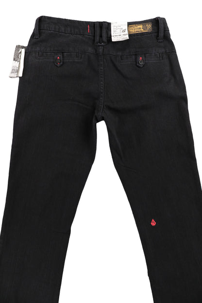Volcom Brand Jeans Black Flare Jeans Size 3