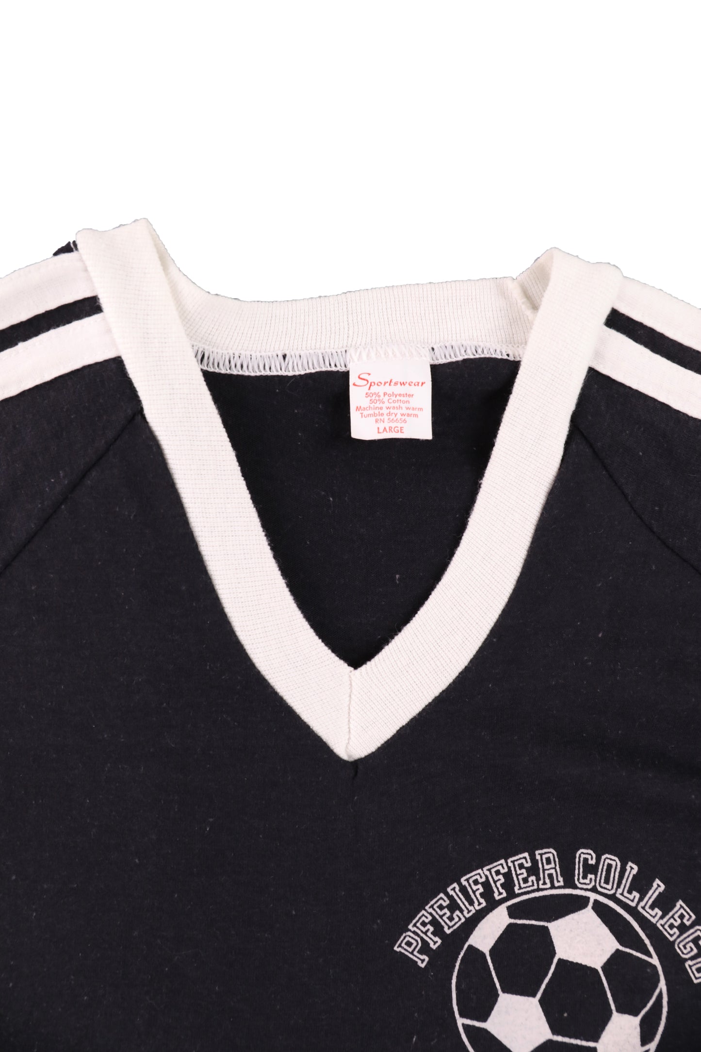 80's Pfeiffer College Carolinas Conference Champions Football V-neck Jersey