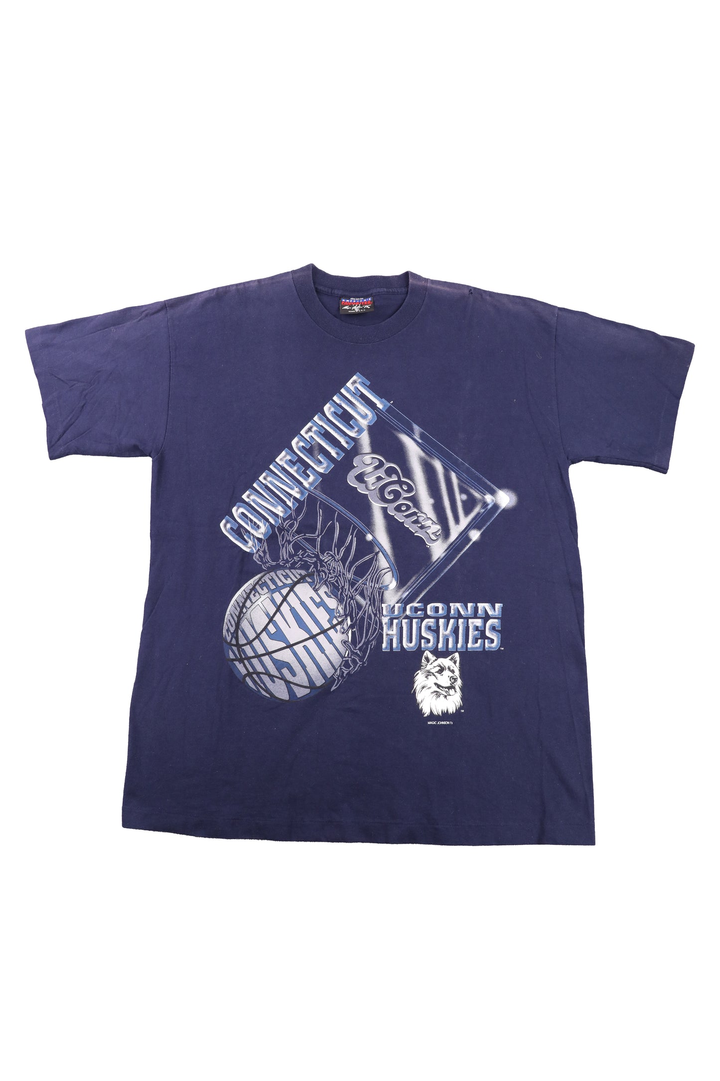 90's University of Connecticut Huskies Basketball Tee