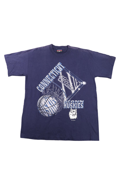 90's University of Connecticut Huskies Basketball Tee