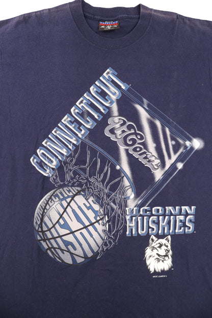90's University of Connecticut Huskies Basketball Tee