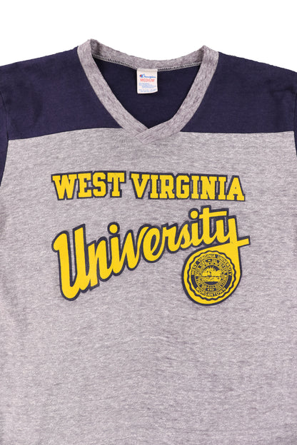 90's Champion West Virginia University V-Neck Tee