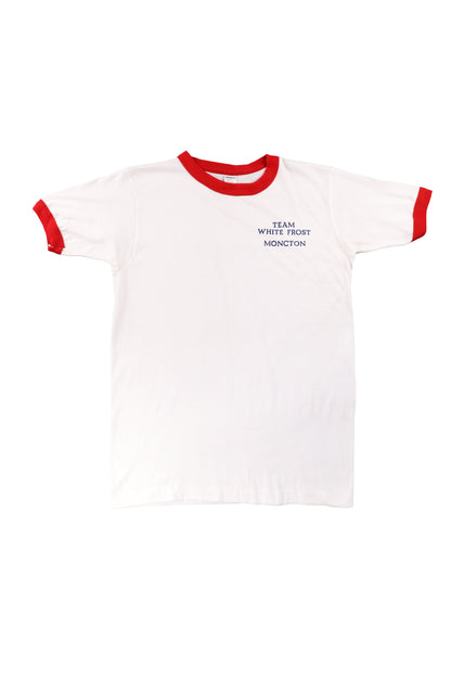 80's Team White Frost Moncton Ringer Tee