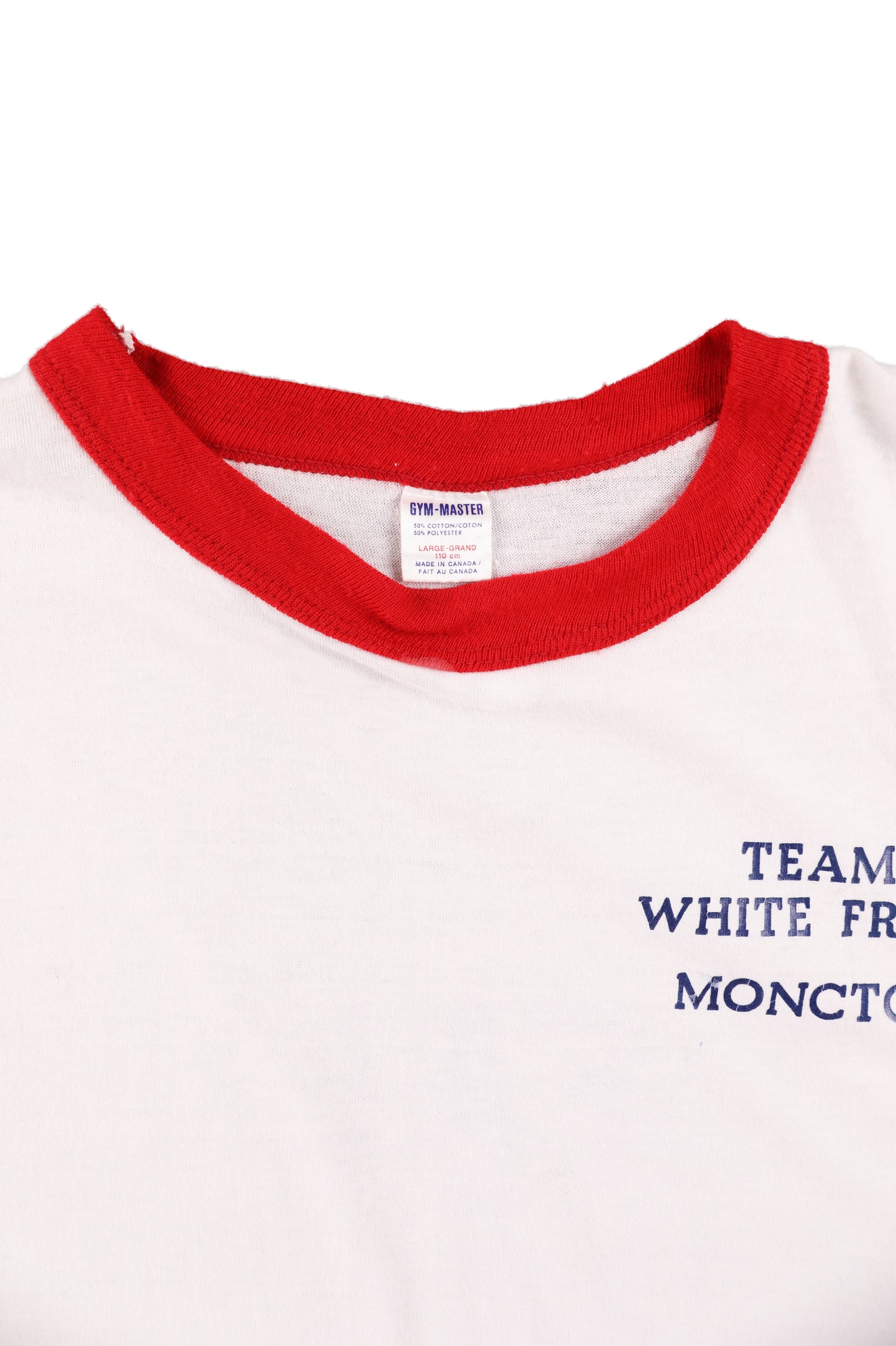 80's Team White Frost Moncton Ringer Tee