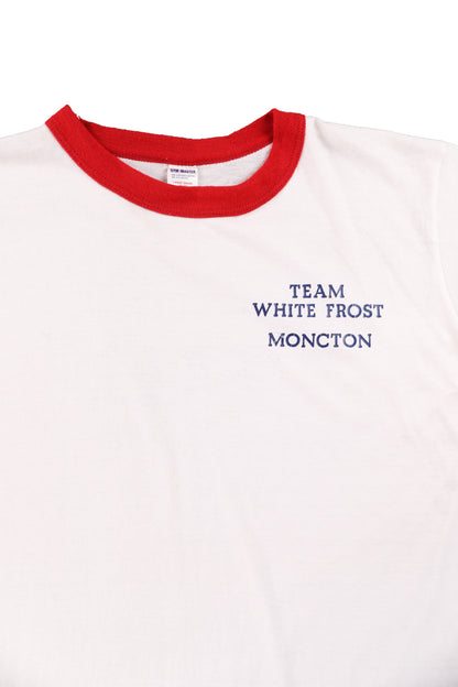 80's Team White Frost Moncton Ringer Tee