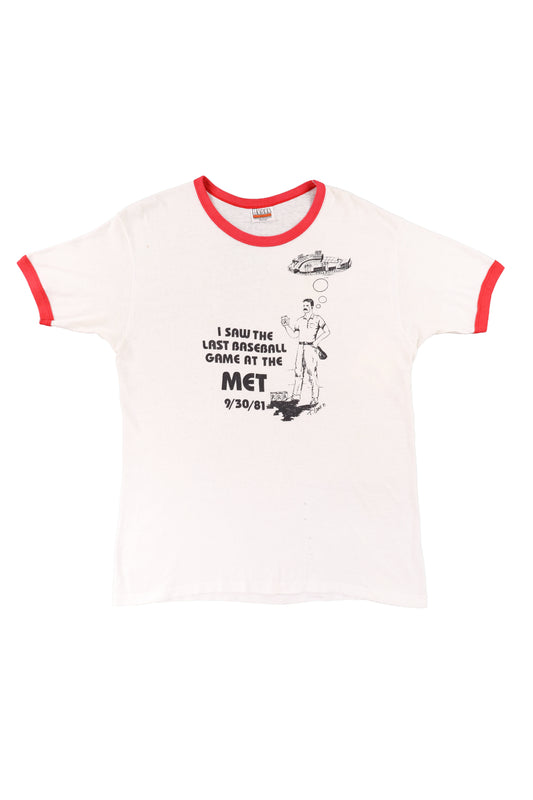 1981 I Saw The Last Baseball Game At The MET Tee