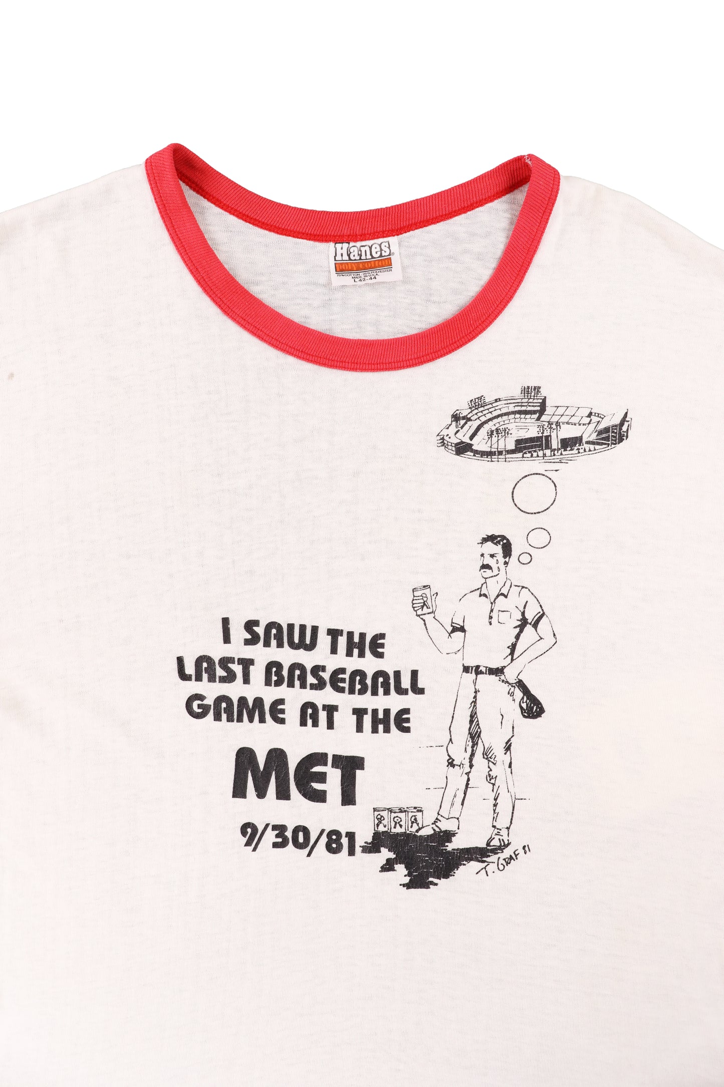 1981 I Saw The Last Baseball Game At The MET Tee