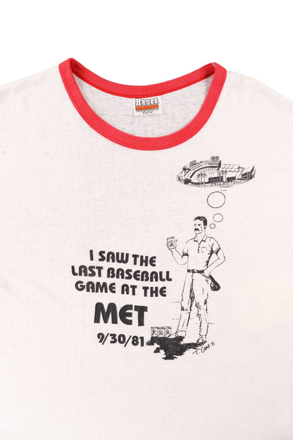 1981 I Saw The Last Baseball Game At The MET Tee