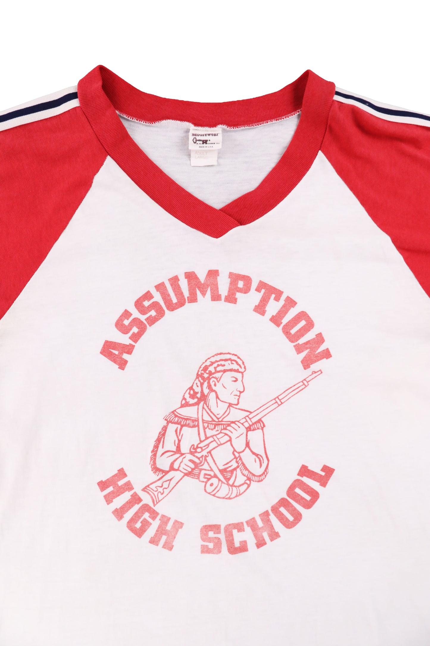 80's Assumption High School Raglan Tee