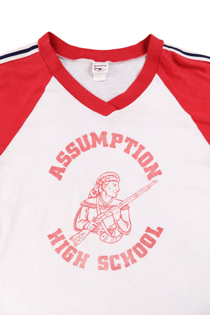 80's Assumption High School Raglan Tee
