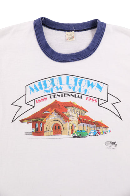 1988 Middletown New York Contennial Ringer Tee