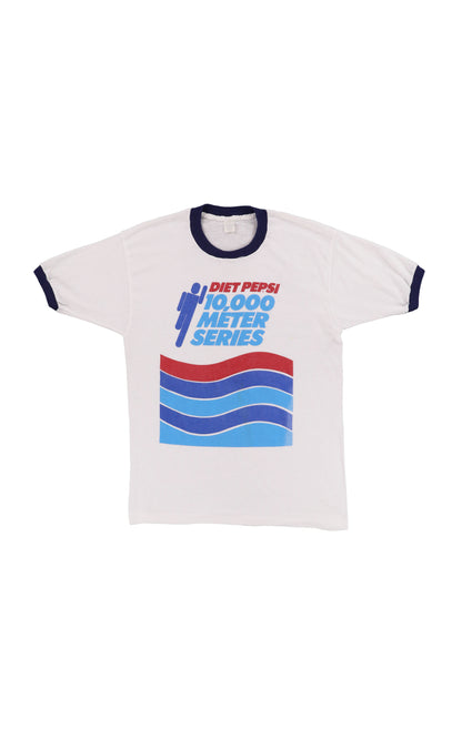 80's Diet Pepsi "10000 Meter Series" Ringer Tee