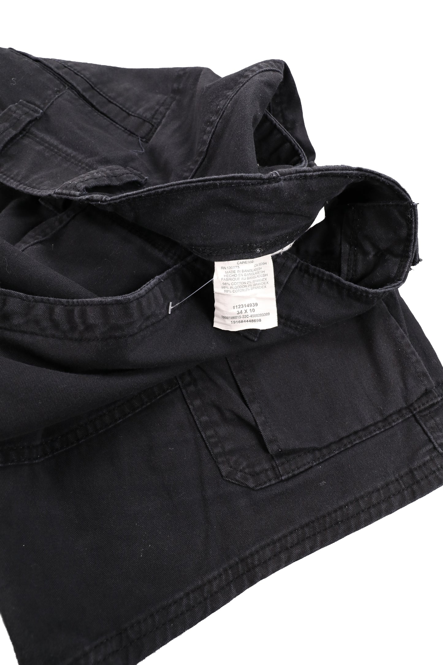 Wrangler Black Cargo Shorts W34