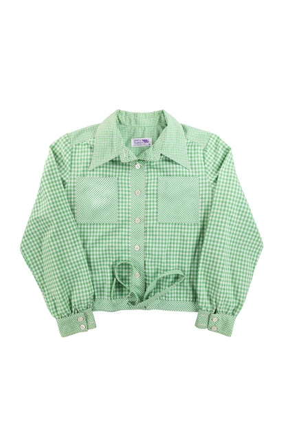 Young Traditions Green Patterned Short Shirt