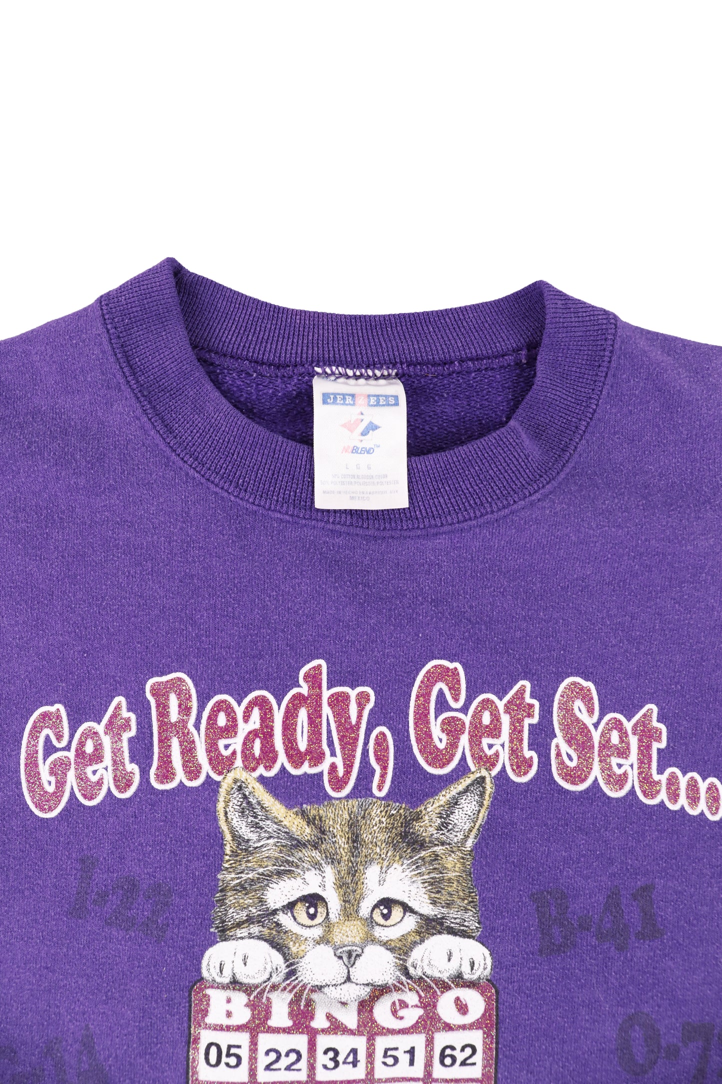 Vintage BINGO Cat Graphic Sweater